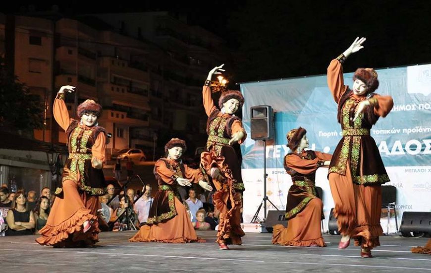 5th International Folk Festival "Taste Tradition Culture" Polygyros Greece 22-26 August 2019 Group Ala Too Kyrgistan Diavlos Culture Groups and festivals Keti Zogogianni Efi Proikou www.diavloslink.gr